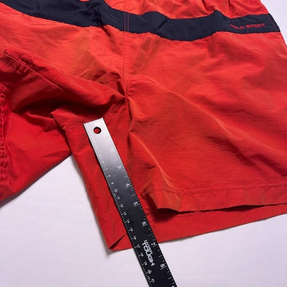 Vintage Polo Sport‎ Ralph Lauren Swim Trunks Mens XL Red Lined Shorts
